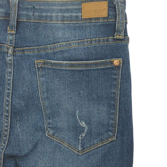 Judy Blue Jeans Women’s SZ 30 Blue Stretch Relaxed Medium Wash Style # JB82102DK - Picture 10 of 16